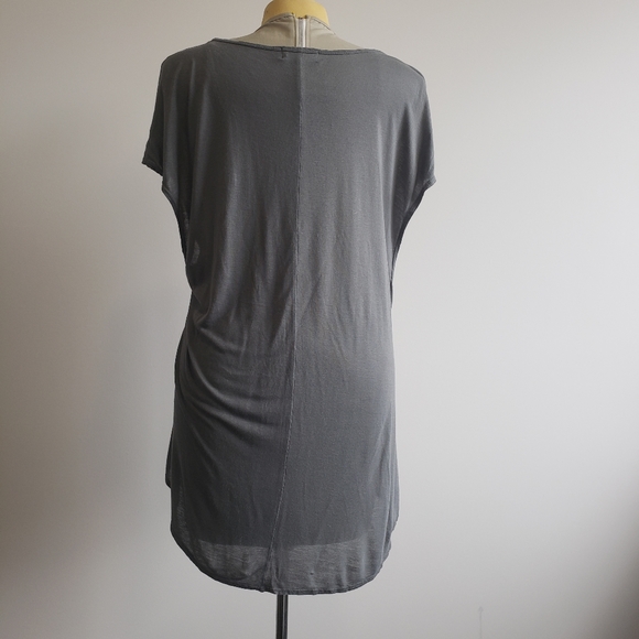 Nation Ltd Oversized Flowy Tee Shirt Grey - Picture 5 of 7